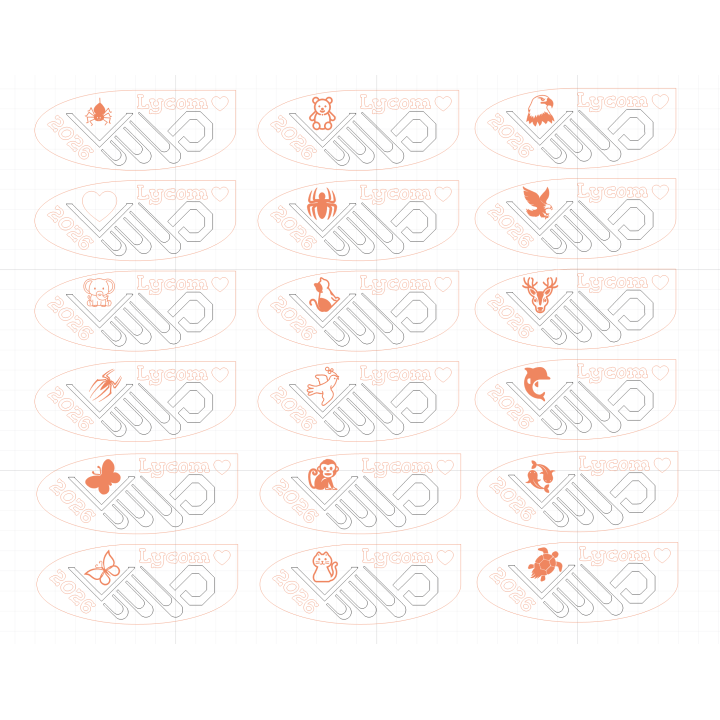Fichier de Porte-clé avec le logo du Lycom