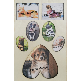 Cadre avec découpe thématique