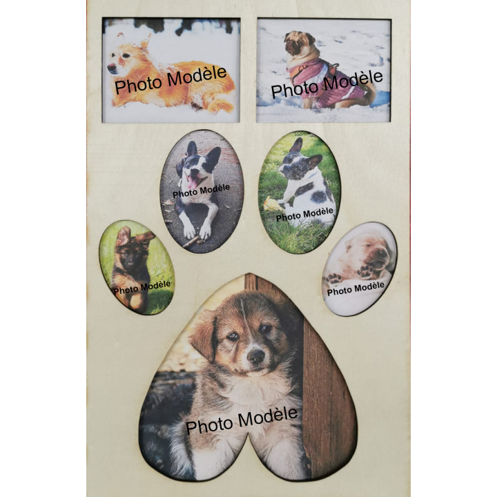 Cadre avec découpe thématique