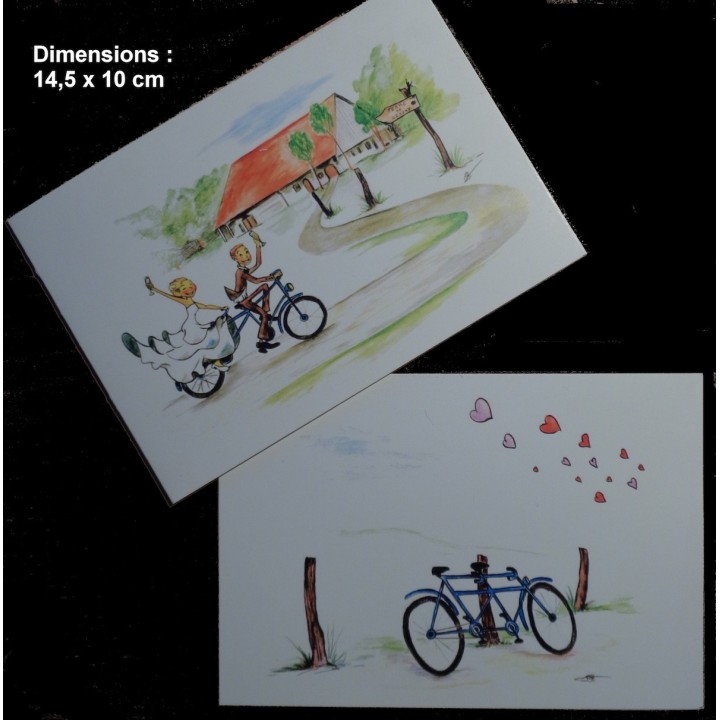 Dessin sur commande pour un faire-part de mariage