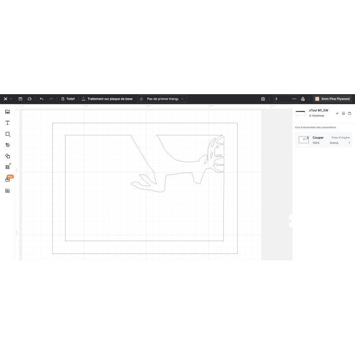 Fichier pour réaliser son passe-partout avec cerf